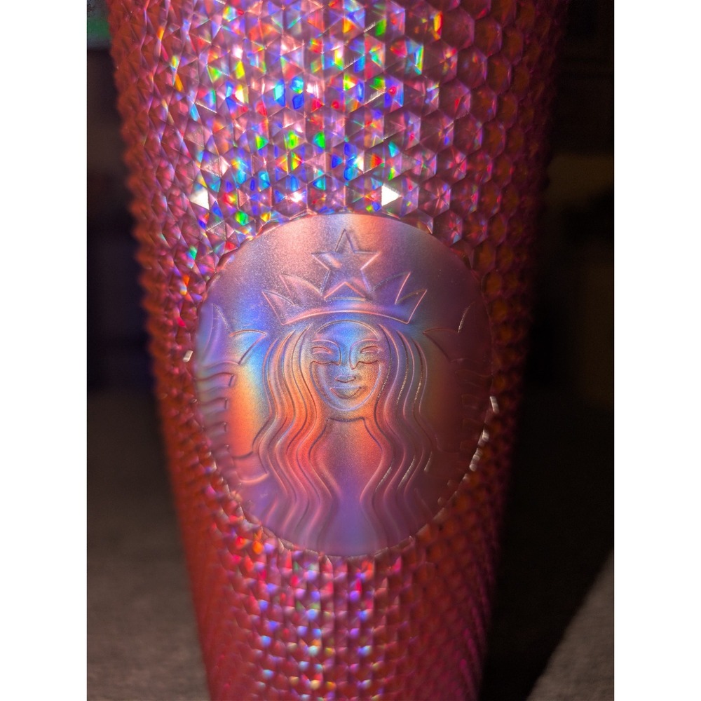 Starbucks pink studded 2024 24oz Tumbler - Picture 2 of 10